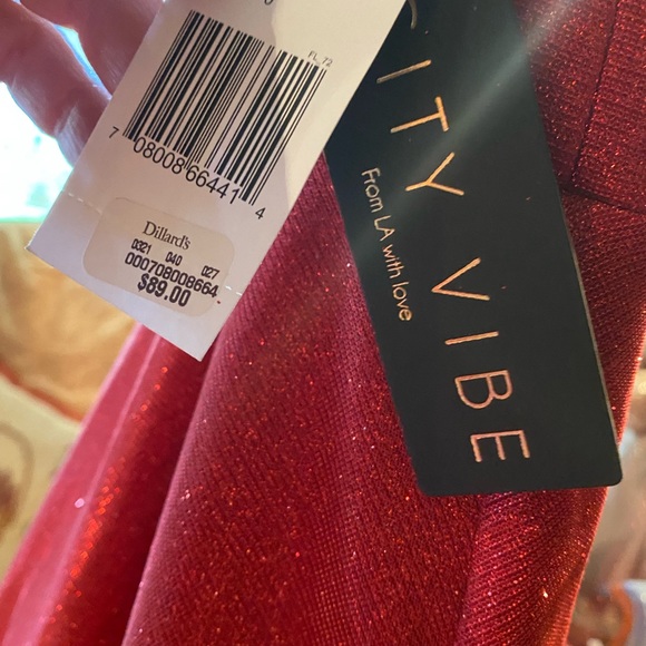 NWT Size Small Red Coctail Dress from Dilliard's - Picture 10 of 11